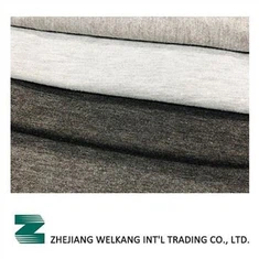 100% Spun Poly Yarn Dye 싱글 저지 멜란지